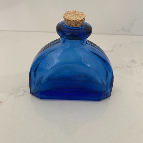 Apothecary Bottles, Set Of Six, Various Sizes, Blue And Green, With Corks - Picture 11 of 16